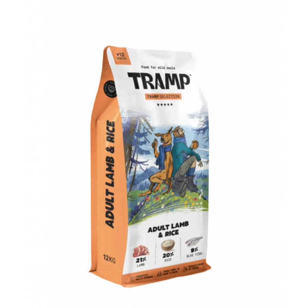 Tramp Selection Adult Lamb & Rice 12kg, 3kg