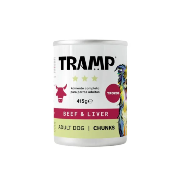 TROZOS PARA PERRO ADULTO TERNERA E HÍGADO 415g